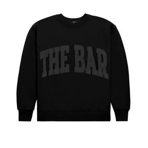 BRAND NEW The Bar Varsity Sweatshirt - Black